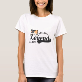 Legends & cute cat design t-shirt