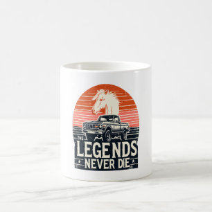 Legends never die coffee mug