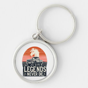 Legends never die key ring