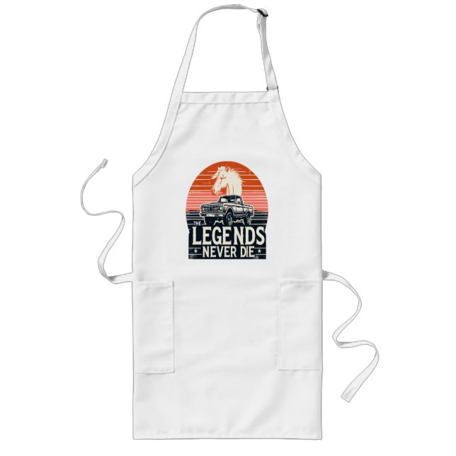Legends never die long apron (Front)