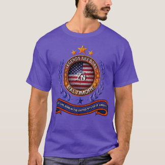 Legends of Baltimore Maryland Retro USA Flag T-Shirt