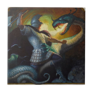 Legends of Charlemagne by Newell Convers Wyeth Tile