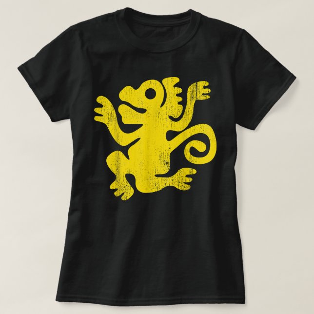 Legends Of The Hidden Temple Green Monkey Graphic  T-Shirt (Design Front)