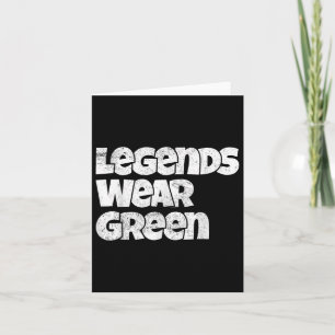 Legends Wear Green Spirit Wear Team Game Colour Wa Card