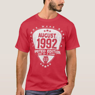 Legends Were Born In August 1992Guitar 2086 T-Shirt