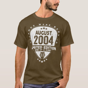 Legends Were Born In August 2004Guitar 2088 T-Shirt