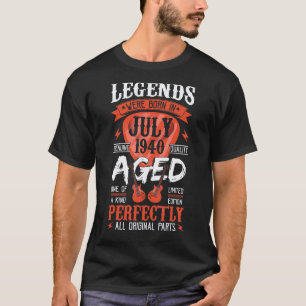 Legends Were Born In July 1940 Guitar Pick Guitar T-Shirt