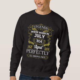 Legends Were Born In July 1954 68th Birthday 68 Ye Sweatshirt
