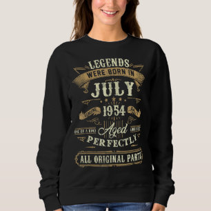 Legends Were Born In July 1954 68th Birthday 68 Ye Sweatshirt