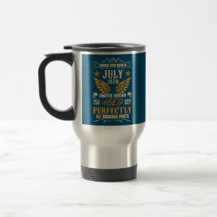 Legends Were Born in July 1970 Rocker Biker 52 Travel Mug