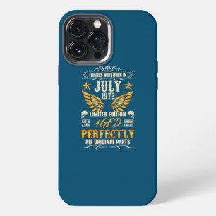 Legends Were Born in July 1972 Rocker Biker 50 iPhone 13 Pro Max Case