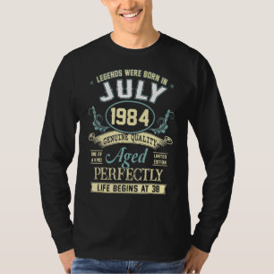 Legends Were Born In July 1984 38th Birthday T-Shirt