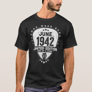Legends Were Born In June 1942 Guitar T-Shirt