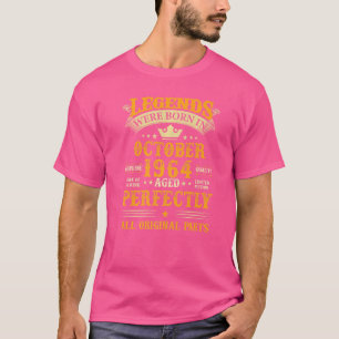 Legends Were Born In October 1964 58 Years Old 58t T-Shirt