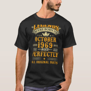 Legends Were Born in October 1969 53 Years Old 53r T-Shirt