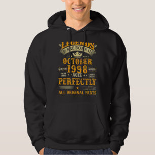 Legends Were Born in October 1998 24 Years Old 24t Hoodie