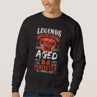 Legends Were Born In September 1968  Guitar Pick G Sweatshirt