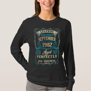 Legends Were Born In September 1982 40th Birthday T-Shirt