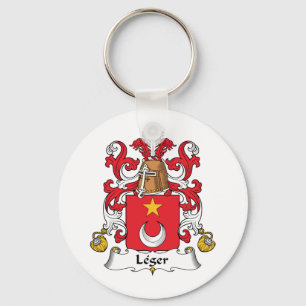 Leger Family Crest Key Ring