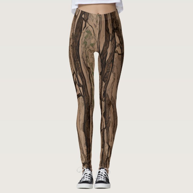 Legging Camo Madera - Design and Unique Style (Front)