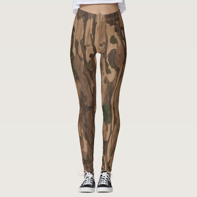 Legging Camo Madera - Design and Unique Style (Front)