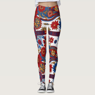 Legging design inspired by the Serbian carpet