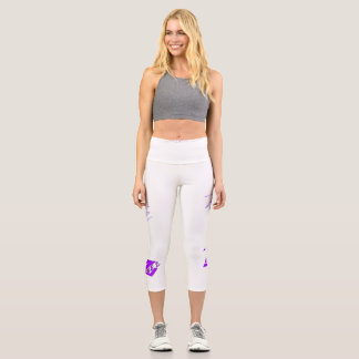 Legging with logo art purple