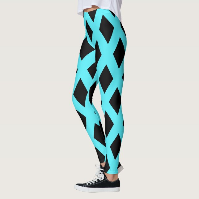 Leggings - Black Diamonds (Left)