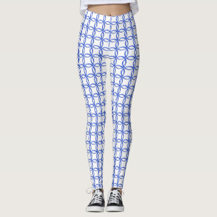 Leggings - Blue Interlocking Rings