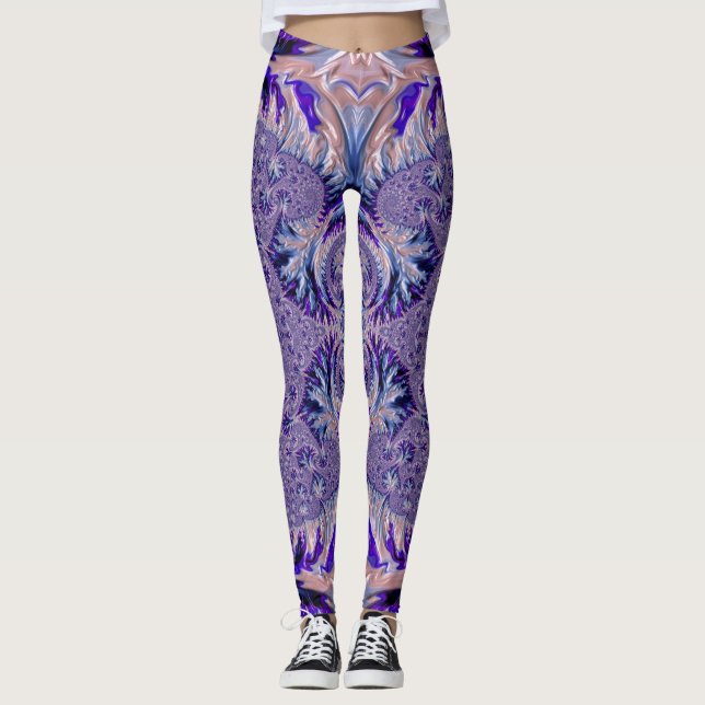Leggings ~ blue purple ~ Original (Front)