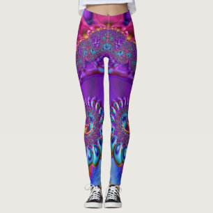 Leggings ~ blue purple pink ~ Original
