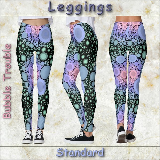 LEGGINGS - Bubble Trouble - Abstract Design (Creator Uploaded)