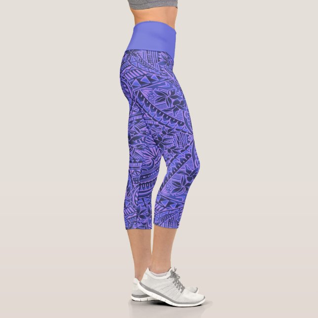Leggings Capri High Size/Tribal/Violet (Right)
