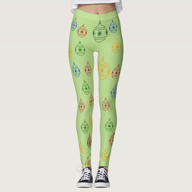 Leggings - Christmas Tree Decorations (Front)