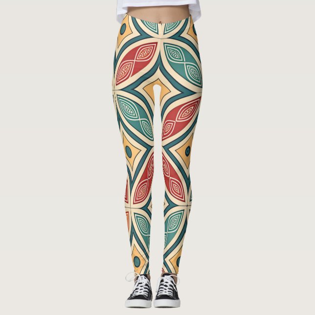 Leggings, colorful, simple leggings (Front)