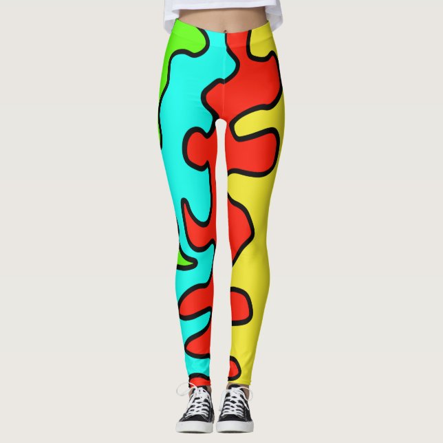 Leggings colourful art fun (Front)