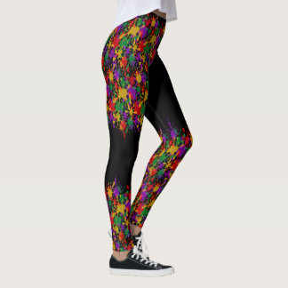 Leggings Colourful Paintball Splotches