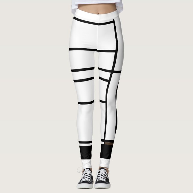 Leggings Composition I with Brown (Front)