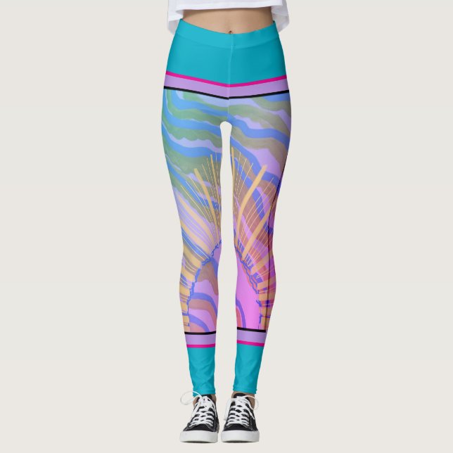 Leggings - Dimensional Abstract (Front)