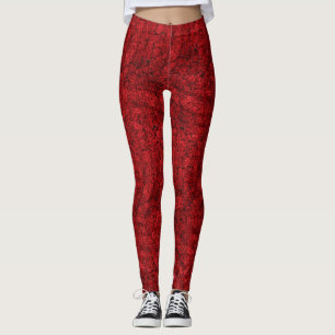 LEGGINGS FILLED WITH RED ROSES