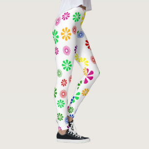 Leggings/Flowers and Spirals Leggings