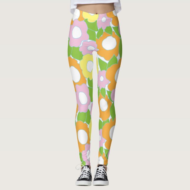 Leggings Flowers Design (Front)