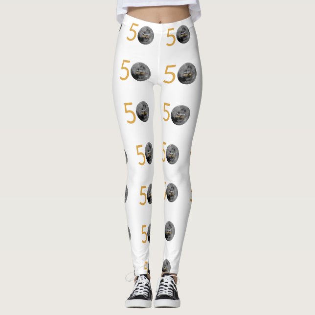 Leggings for the Apollo 11 50th Anniversary. (Front)