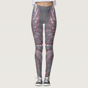 Leggings ~glossy pastel pink white ~ Original