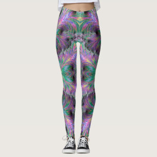Leggings ~ green purple ~ Original