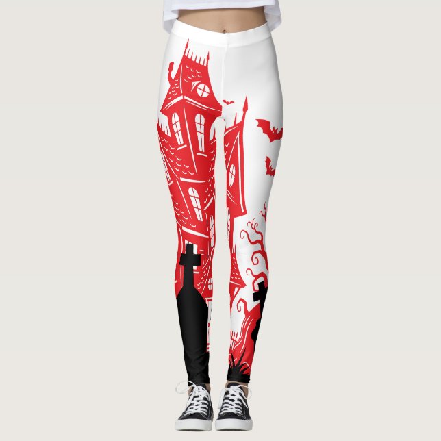 Leggings : HALLOWEEN House #4 (Front)