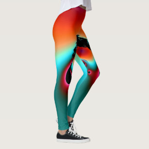 Leggings in fractal abstract style.