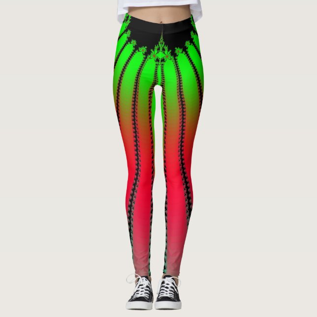 Leggings in space watermelon style (Front)