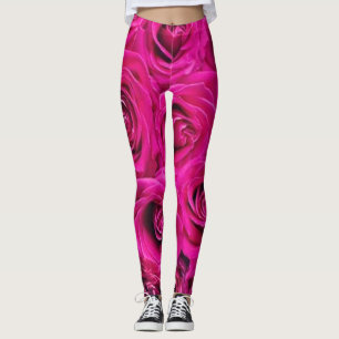 leggings Jeans Blue Red floral flora modern black