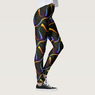 Leggings Jimette Design of black orange blue